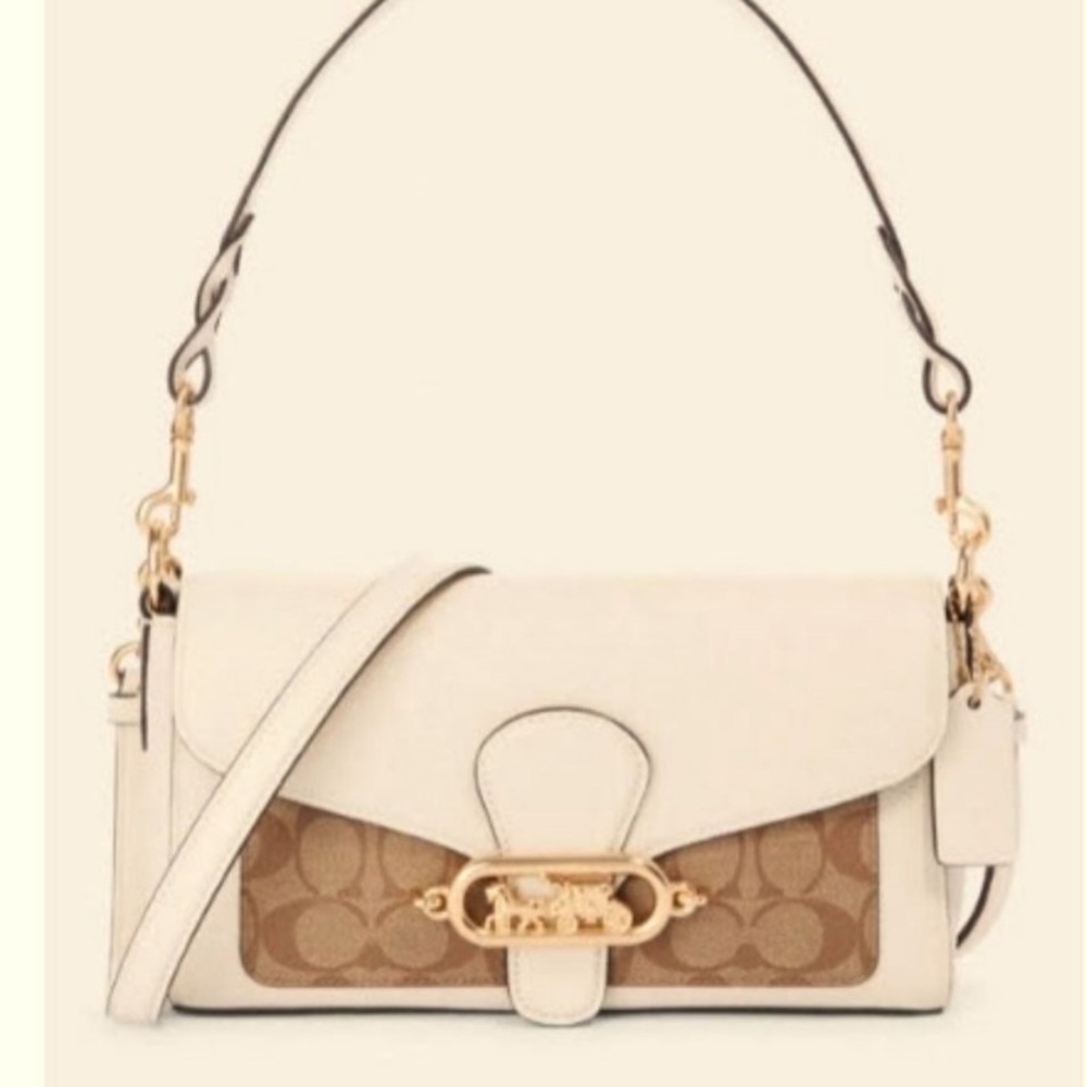 Coach signature leather bag - Off-white